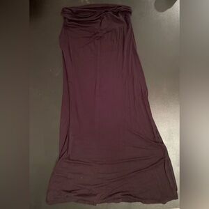 NATURAL LIFE Black Asymmetrical Pencil Maxi Skirt Casual